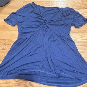 Elegant Navy Blue Women's Top